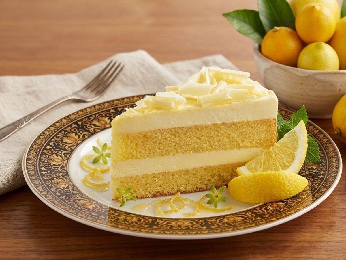 Limoncello mascarpone cake (BOGO) at Madalyon Dessert in San Francisco
