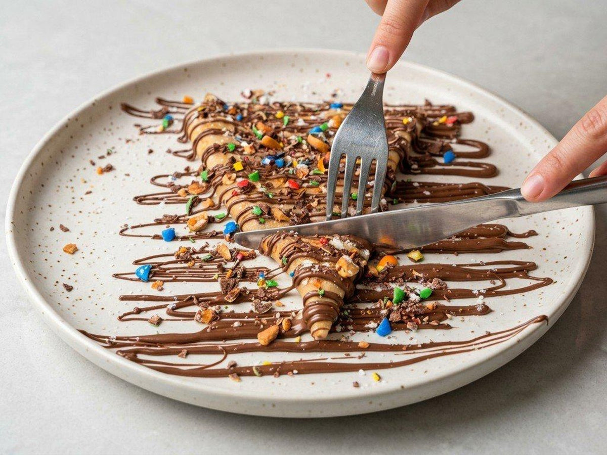 M&M Chocolate Crepe at Madalyon Dessert in San Francisco