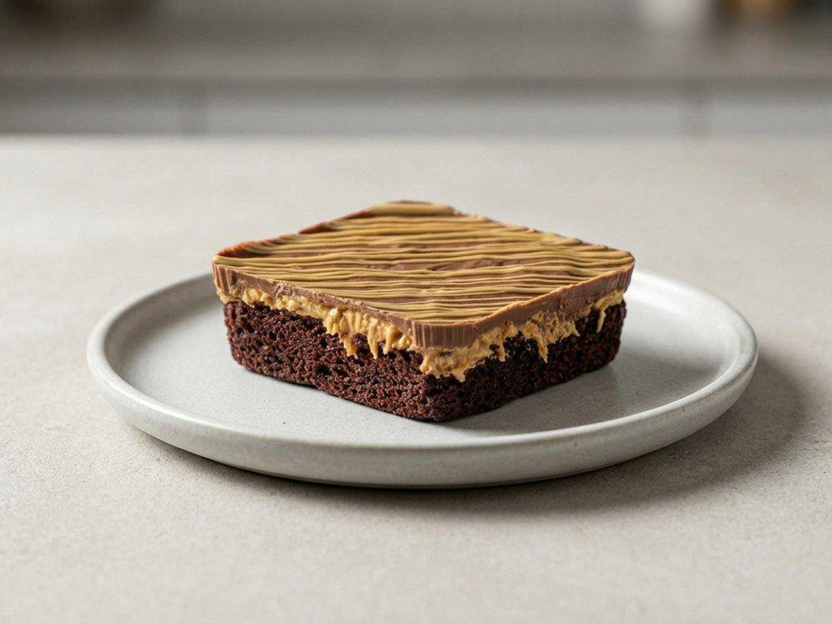 Dubai style pistachio brownie at Madalyon Dessert in San Francisco