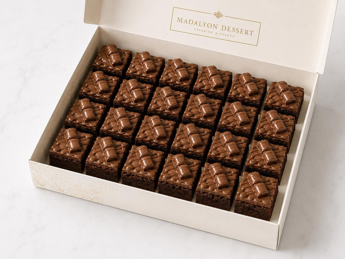 Kinder bueno brownie (24 pieces) at Madalyon Dessert in San Francisco