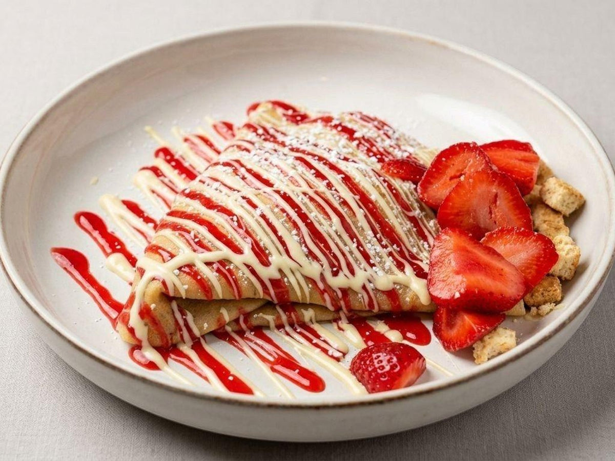 Strawberry Dream Crepe at Madalyon Dessert in San Francisco