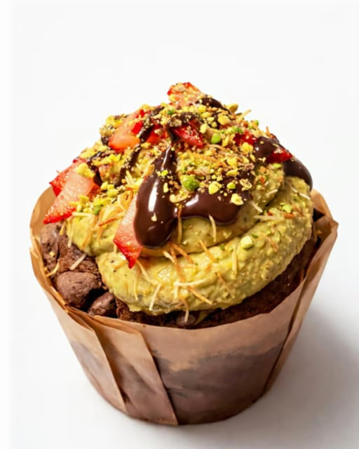 Dubai Chocolate Luxe Muffin