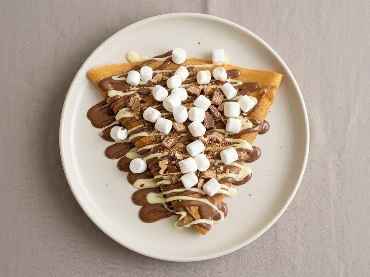 Viral Marshmallows crepe at Madalyon Dessert in San Francisco
