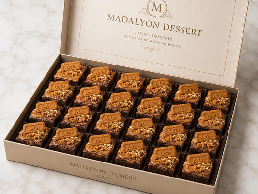 Biscoff cream brownie(24 pieces) at Madalyon Dessert in San Francisco