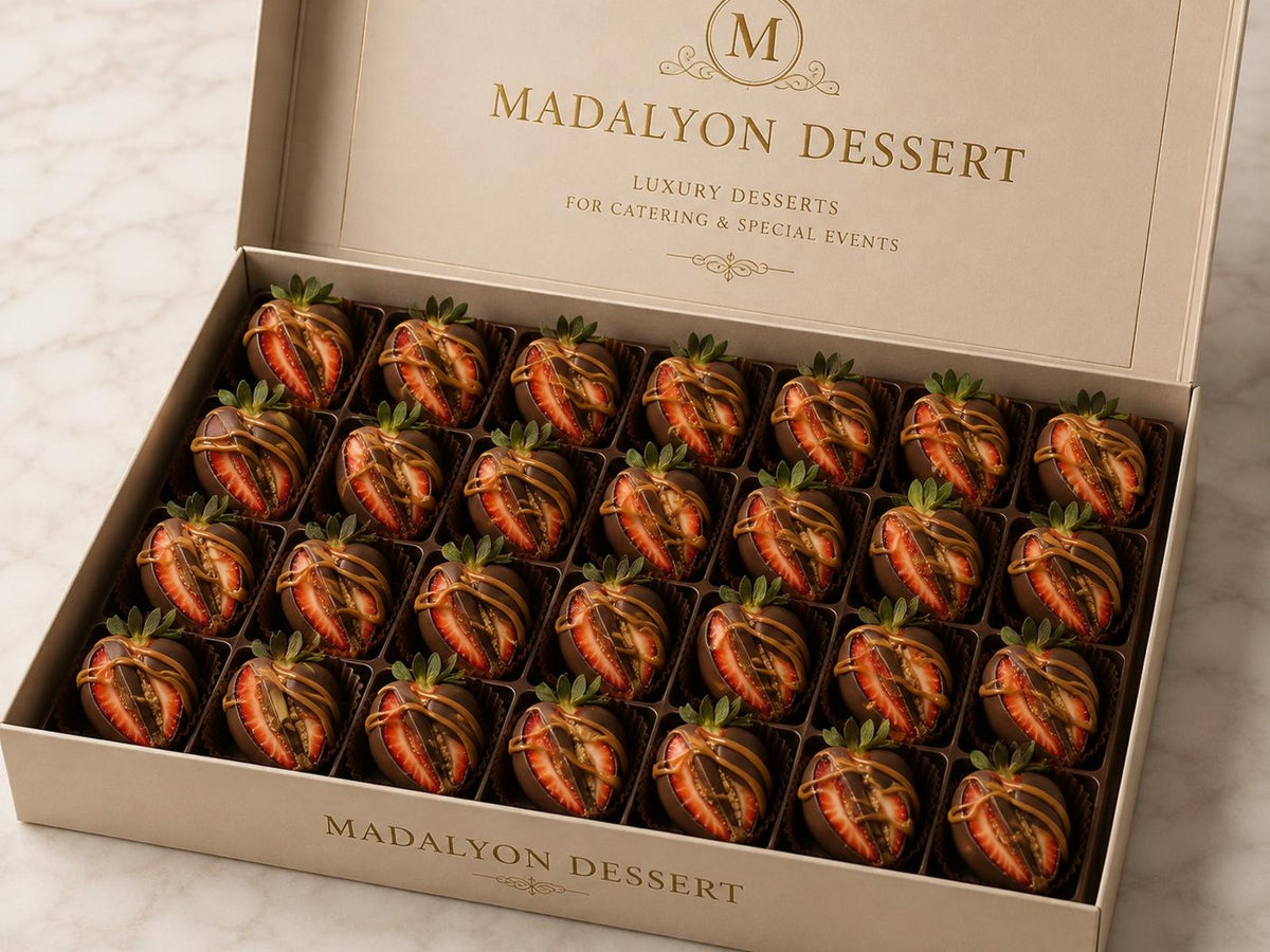 Biscoff Filled Strawberry(50 pieces) at Madalyon Dessert in San Francisco