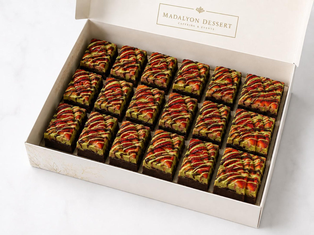 Dubai cream brownie (100 pieces) at Madalyon Dessert in San Francisco