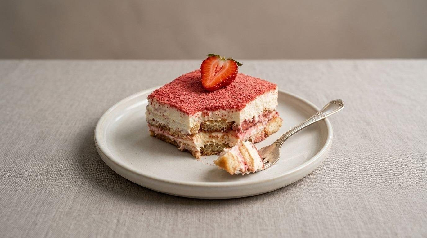 %100 Handmade Strawberry Tiramisu