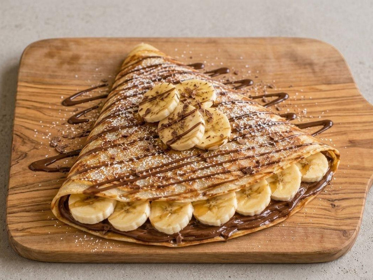 Chocolate Banana Crepe at Madalyon Dessert in San Francisco