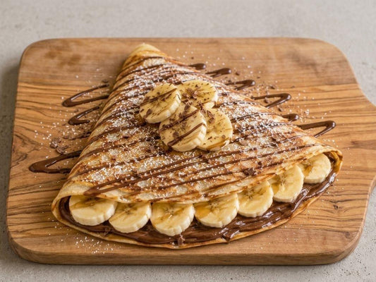 Chocolate Banana Crepe at Madalyon Dessert in San Francisco