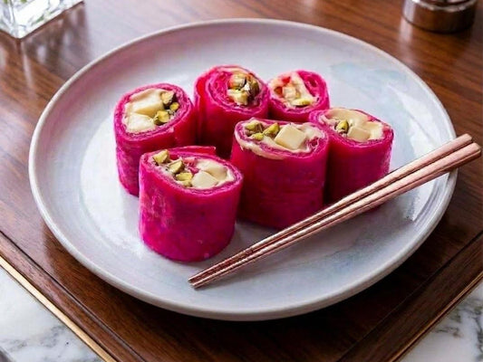 Barbie crepe rolls at Madalyon Dessert in San Francisco