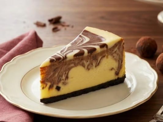 Chocolate swirl cheesecake (BOGO) at Madalyon Dessert in San Francisco